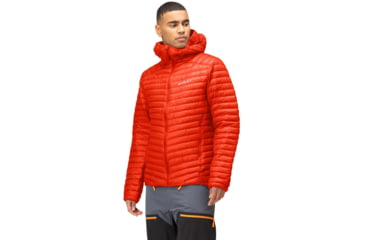 Image of Norrona Trollveggen Superlight Down 850 Hooded Jacket - Mens, Arednalin Red, Large, 1619-22 5630 L