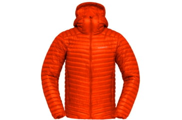 Image of Norrona Trollveggen Superlight Down 850 Hooded Jacket - Mens, Arednalin Red, Large, 1619-22 5630 L