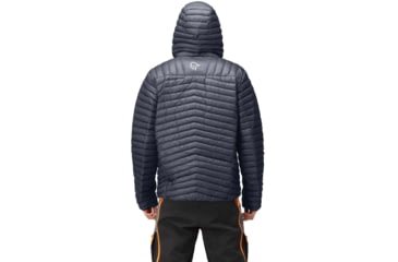 Image of Norrona Trollveggen Superlight Down 850 Hooded Jacket - Mens, Cool Black, Large, 1619-22 7760 L