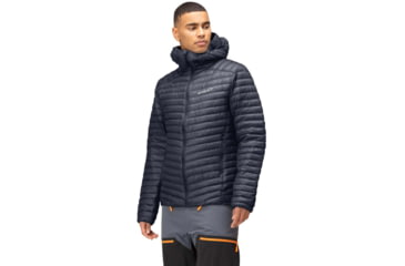 Image of Norrona Trollveggen Superlight Down 850 Hooded Jacket - Mens, Cool Black, Large, 1619-22 7760 L