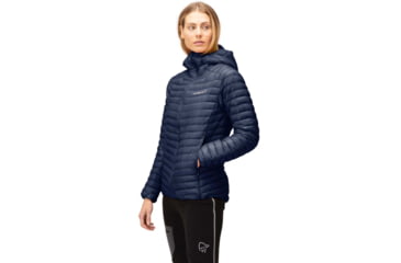 Image of Norrona Trollveggen Superlight Down 850 Hooded Jacket - Womens, Indigo Night, Medium, 1621-22 2295 M