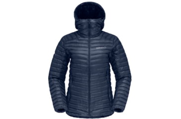 Image of Norrona Trollveggen Superlight Down 850 Hooded Jacket - Womens, Indigo Night, Medium, 1621-22 2295 M