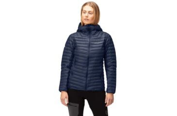 Image of Norrona Trollveggen Superlight Down 850 Hooded Jacket - Womens, Indigo Night, Medium, 1621-22 2295 M