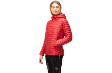 Image of Norrona Trollveggen Superlight Down 850 Hooded Jacket - Womens, True Red, Medium, 1621-22 1105 M