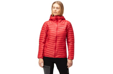 Image of Norrona Trollveggen Superlight Down 850 Hooded Jacket - Womens, True Red, Medium, 1621-22 1105 M