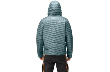 Image of Norrona Trollveggen Superlight Down850 Hood Jacket - Mens, North Atlantic/Sulphur Spring, L, 1619-22-6627-L