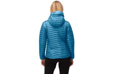 Image of Norrona Trollveggen Superlight Down850 Hood Jacket - Womens, Hawaiian Surf, S, 1621-22-6610-S