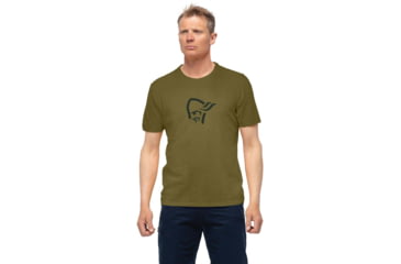 Image of Norrona Viking T-Shirt - Mens, Olive Drab, Small, 3417-21 3897 S