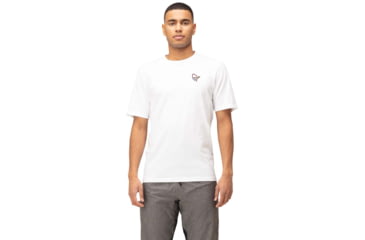 Image of Norrona Vikinghead Embroidery T-Shirt - Mens, Pure White, Extra Large, 3416-22 9000 XL