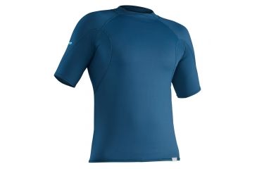 Image of NRS H2Core Rashguard Short-Sleeve Shirt - Men's, Moroccan Blue, XXL 10001.06.104