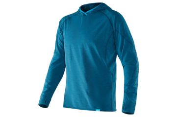 Image of NRS H2Core Silkweight Hoodie - Men's, Moroccan Blue, S, 10139.03.105