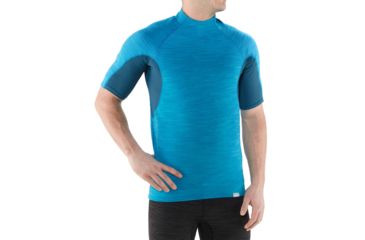 Image of NRS HydroSkin 0.5 Short-Sleeve Shirt - Men's, Marine Blue, XXL, 15001.06.104