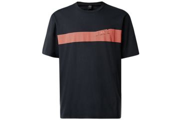 Image of Oakley 249 Future Stripe Tee - Mens, Blackout, Extra Small, 457530-02E-XS