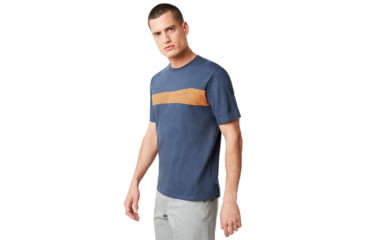 Image of Oakley 249 Future Stripe Tee - Mens, Foggy Blue, Small, 457530-6FB-S