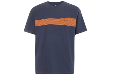 Image of Oakley 249 Future Stripe Tee - Mens, Foggy Blue, Small, 457530-6FB-S