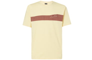 Image of Oakley 249 Future Stripe Tee - Mens, Freeze Yellow, Extra Small, 457530-5FY-XS