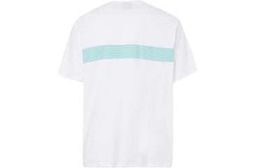 Image of Oakley 249 Future Stripe Tee - Mens, White, Extra Small, 457530-100-XS