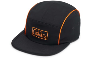Image of Oakley 5 Panel Logo Pipe Hat - Mens, Blackout, Large/Extra Large, 912175-02E-L/XL