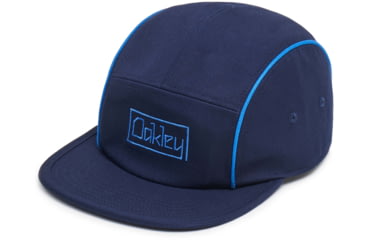 Image of Oakley 5 Panel Logo Pipe Hat - Mens, Foggy Blue, Large/Extra Large, 912175-6FB-L/XL