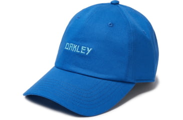 Image of Oakley 6 Panel Japanese Logo Hat - Mens, Matrix Blue, Small/Medium, 912166-65L-S/M