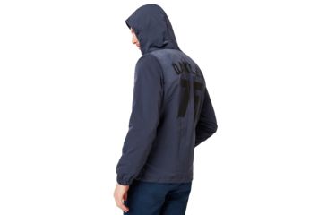 Image of Oakley 75 Hoodie Coach Jacket - Mens, Foggy Blue, Large, 412800-6FB-L