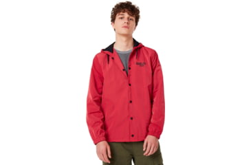 Image of Oakley 75 Hoodie Coach Jacket - Mens, Virtual Pink, Extra Large, 412800-89D-XL