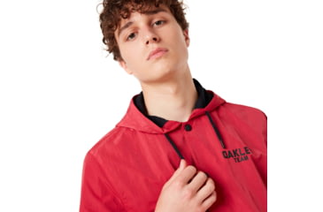 Image of Oakley 75 Hoodie Coach Jacket - Mens, Virtual Pink, Extra Large, 412800-89D-XL