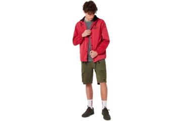 Image of Oakley 75 Hoodie Coach Jacket - Mens, Virtual Pink, Extra Large, 412800-89D-XL