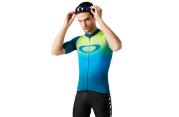 Image of Oakley Aero Jersey - Mens, Jade Iridium, Large, 434359-7JJ-L
