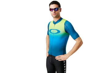 Image of Oakley Aero Jersey - Mens, Jade Iridium, Large, 434359-7JJ-L
