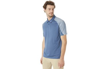 Image of Oakley Aero Motion Sleeve Polo - Mens, Ensign Blue, Medium 434032-64W-M