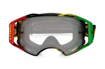 Image of Oakley Airbrake MX Goggles, Rasta/Clear, OO7046-35
