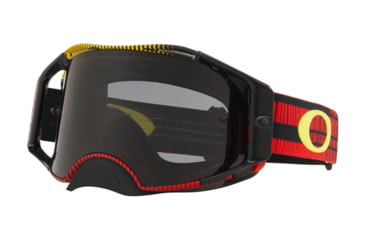 Image of Oakley Airbrake MX Goggles, Red/Yellow/Dark Grey, OO7046-75