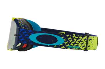 Image of Oakley Airbrake MX Goggles, Starburst Yellow/Blue/Irid, OO7046-42