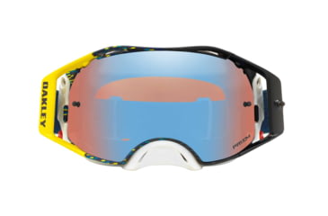 Image of Oakley Airbrake MX Goggles w/Prizm MX Sapphire, Blue/Yellow, OO7046-77