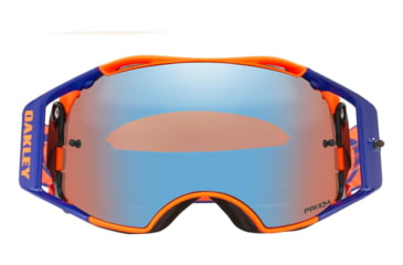 Image of Oakley Airbrake MX Goggles w/Prizm MX Sapphire, Orange/Blue, OO7046-61