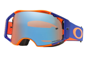 Image of Oakley Airbrake MX Goggles w/Prizm MX Sapphire, Orange/Blue, OO7046-61
