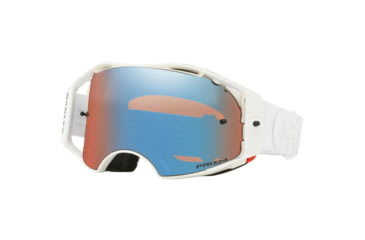 Image of Oakley Airbrake MX Goggles w/Prizm MX Sapphire, Whiteout, OO7046-59