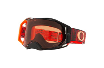 Image of Oakley Airbrake MX Goggles w/PrizmMX Bronze, Red/Orange, OO7046-78