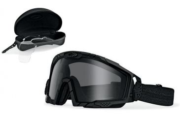 Image of Oakley SI Ballistic 2.0 Array Goggles, Black Frame, Clear and Grey Lenses OO7035-03