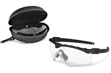Image of Oakley SI Ballistic M Frame 3.0 Array Sunglasses, Black Frame, Clear and Grey Lenses OO9146-03