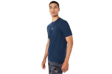 Image of Oakley Bark New Short Sleeve - Mens, Fathom, Extra Large, 457131-6AC-XL