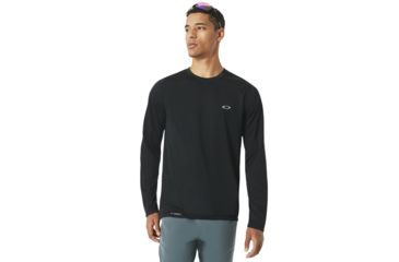 Image of Oakley Base Long Sleeve - Mens, Blackout, 2XL 434005-02E-XXL