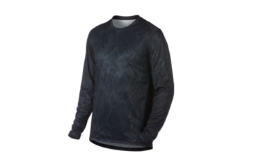 Image of Oakley Base Long Sleeve - Mens, Blackout Topo Map, Large, 434005-0A1-L