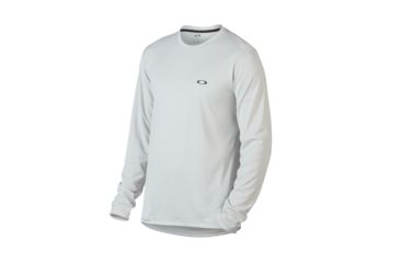 Image of Oakley Base Long Sleeve - Mens, Light Grey, Large, 434005-202-L