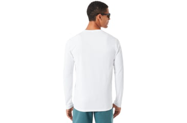 Image of Oakley Base Long Sleeve - Mens, White, Medium, 434005-100-M