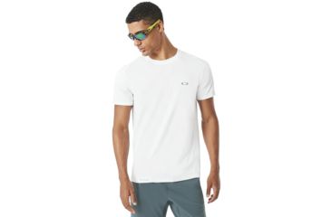 Image of Oakley Base Short Sleeve - Mens, White, Extra Large, 434006-100-XL
