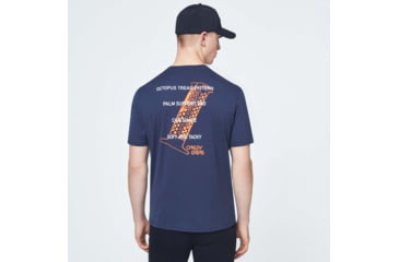 Image of Oakley Bold O-Grip Short Sleeve Tee - Mens, Foggy Blue, Extra Large, FOA400579-6FB-XL