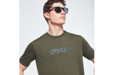 Image of Oakley Camo B1B Logo Short Sleeve Tee - Mens, New Dark Brush, Medium, FOA400034-86L-M