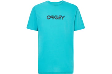 Image of Oakley Camo B1B Logo Short Sleeve Tee - Mens, Wave Blue, 2XL, FOA400034-6W6-XXL